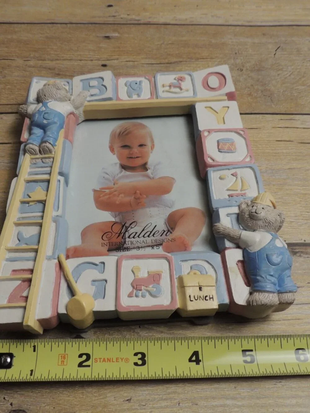 Vintage Malden International Designs Baby Photo Frame | 3.5